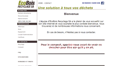 Desktop Screenshot of ecobois-recyclage.ch