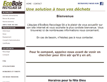 Tablet Screenshot of ecobois-recyclage.ch